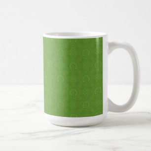 Taza De Café Modelo verde afortunado de los iconos