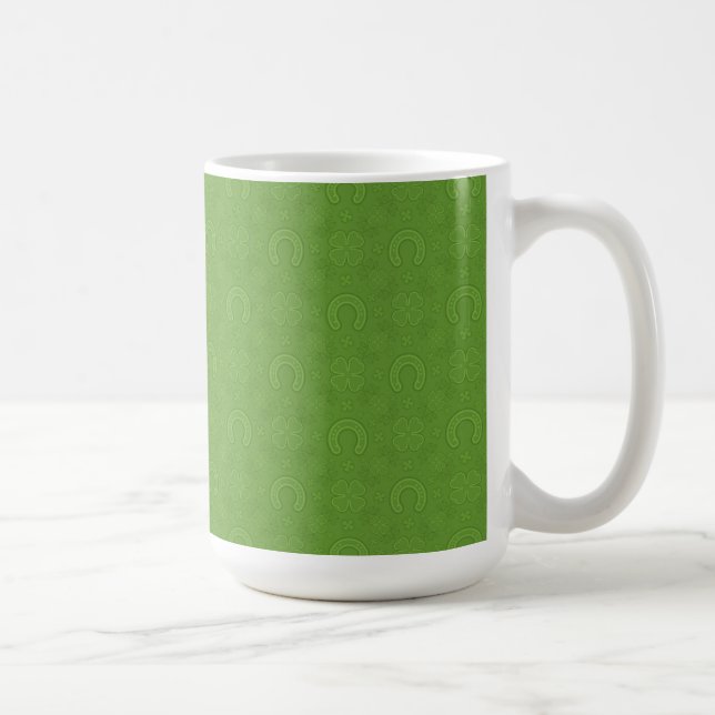 Taza De Café Modelo verde afortunado de los iconos (Derecha)