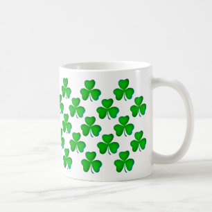 Taza De Café Modelo verde de los tréboles