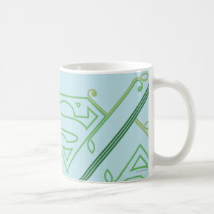 Taza De Café Modelo verde del logotipo de la vid de Supergirl