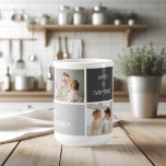 Taza De Café Moden 3Collage Photo & Grey Best Family Gift<br><div class="desc">Moden 3Collage Photo & Grey Best Family Gift</div>