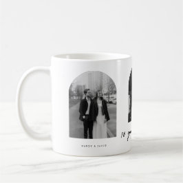 Taza De Café Modern 10-Year Anniversary Wedding Couple Photos