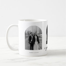 Taza De Café Modern 2 Year Anniversary Couple Photo Arch