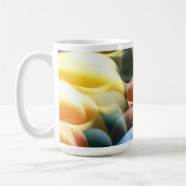 Taza De Café Modern Abstract Beer Stein with Luminous Curves
