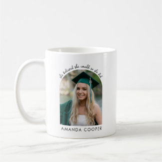 Taza De Café Modern Arched Frame Custom Graduation Photo