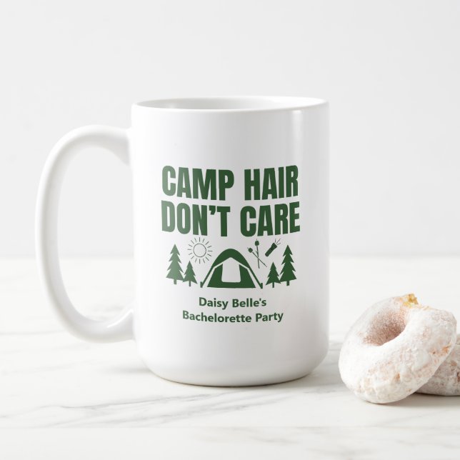 Taza De Café Modern Camp Bachelorette Green (Con donut)
