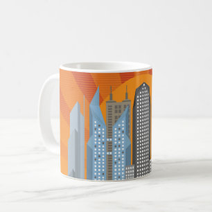 Taza De Café Modern City Life Mug - Urban Street Scene
