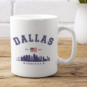Taza De Café Modern Cityscape of Dallas Texas