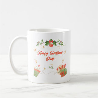 Taza De Café Modern Happy Christmas Dude Postcard with Festive