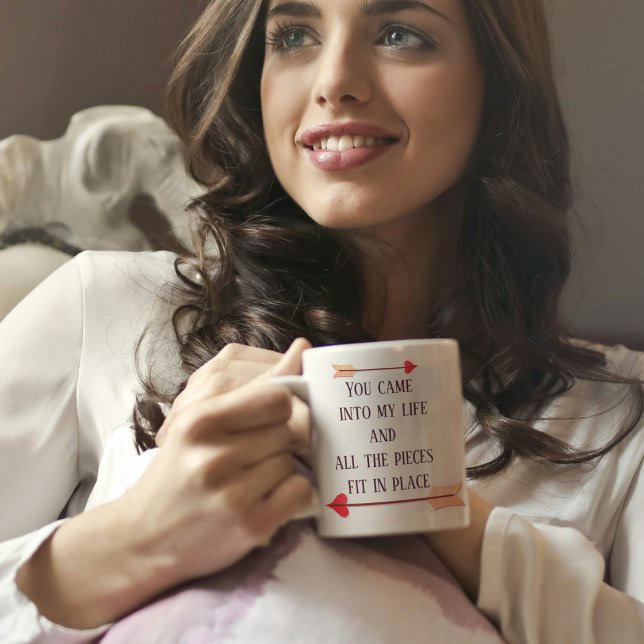 Taza De Café Modern Lovely Text Coffee Mug (Subido por el creador)