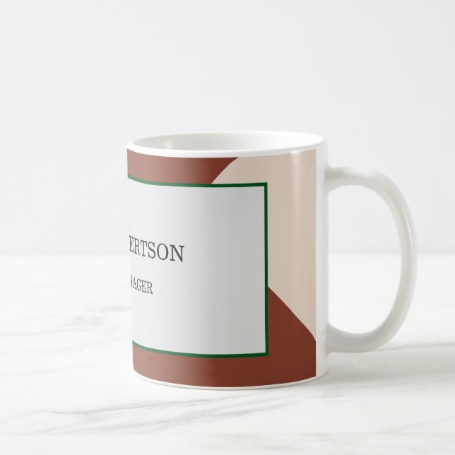 Taza De Café Modern Minimalist Plain (Derecha)