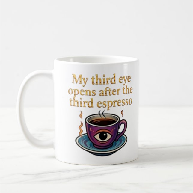 Taza De Café Modern Mystic Coffee Art My third eye collection (Izquierda)