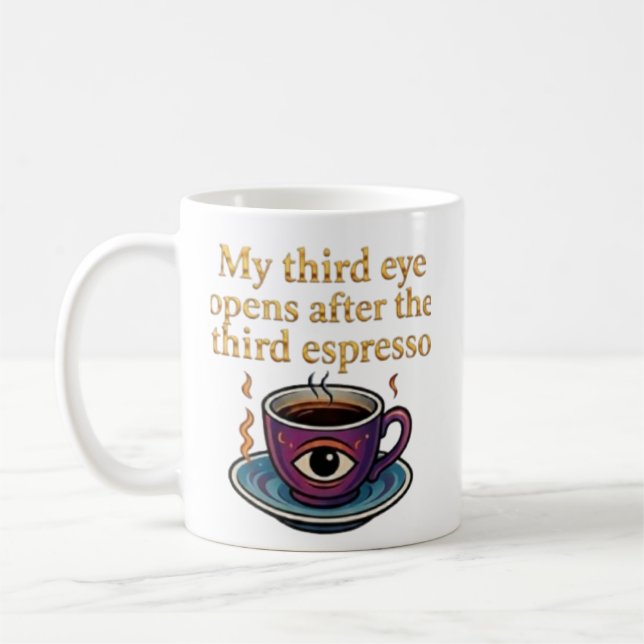 Taza De Café Modern Mystic Coffee Art My third eye collection (Izquierda)