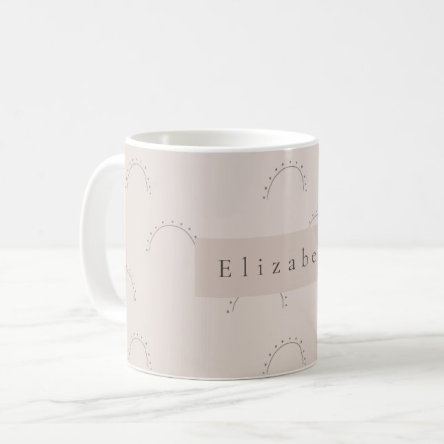 Taza De Café Modern Name Mug  (Anverso izquierdo)