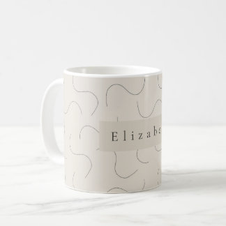 Taza De Café Modern Name Mug 