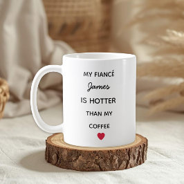 Taza De Café Modern Personalized Fiancé Coffee Mug