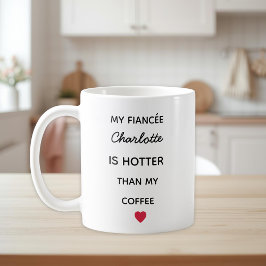 Taza De Café Modern Personalized Fiancée Coffee Mug