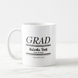 Taza De Café Modern Personalized grad school Graduation
