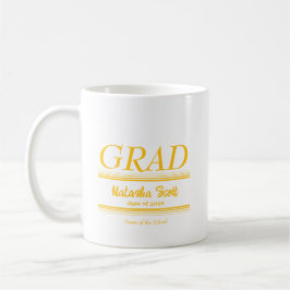 Taza De Café Modern Personalized grad school Graduation