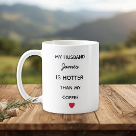 Taza De Café Modern Personalized Husband Coffee Mug