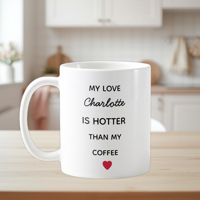 Taza De Café Modern Personalized Love Coffee Mug (Subido por el creador)