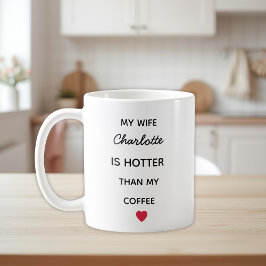Taza De Café Modern Personalized Wife Coffee Mug
