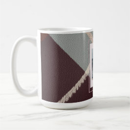 Taza De Café Modern Plaid Rustic Photo Christmas coffee mug