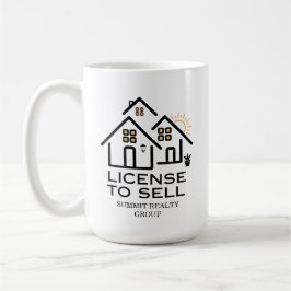 Taza De Café Modern Real Estate License To Sell