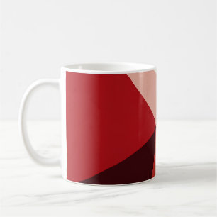 Taza De Café Modern Red Geometric Starburst