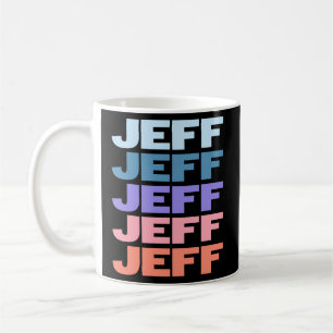 Taza De Café Modern Repetir texto Jeff