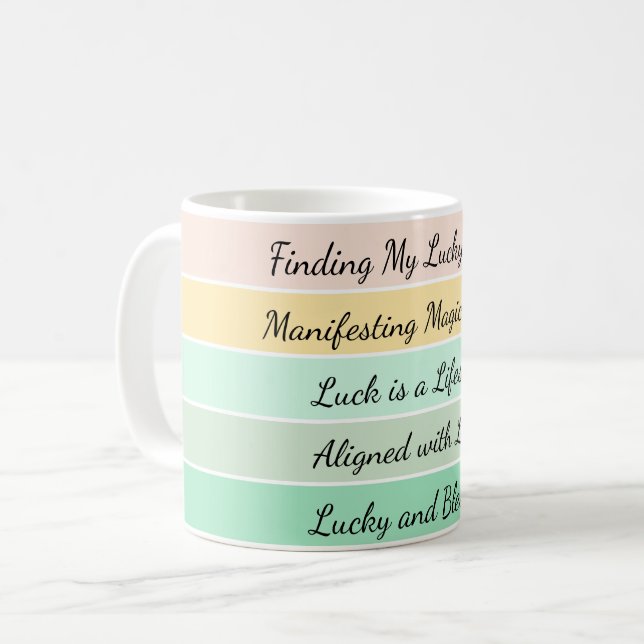Taza De Café Modern St. Patrick’s Day Gradient (Anverso izquierdo)