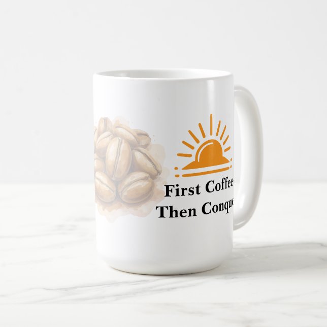 Taza De Café Modern Sunrise Design (Anverso derecho)