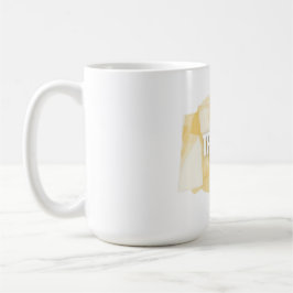 Taza De Café Modern Tropical Abstract Yellow Shapes Tee