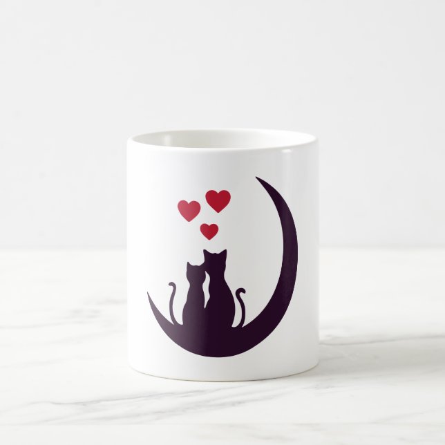 Taza De Café Modern Valentines Day Typography  (Centro)