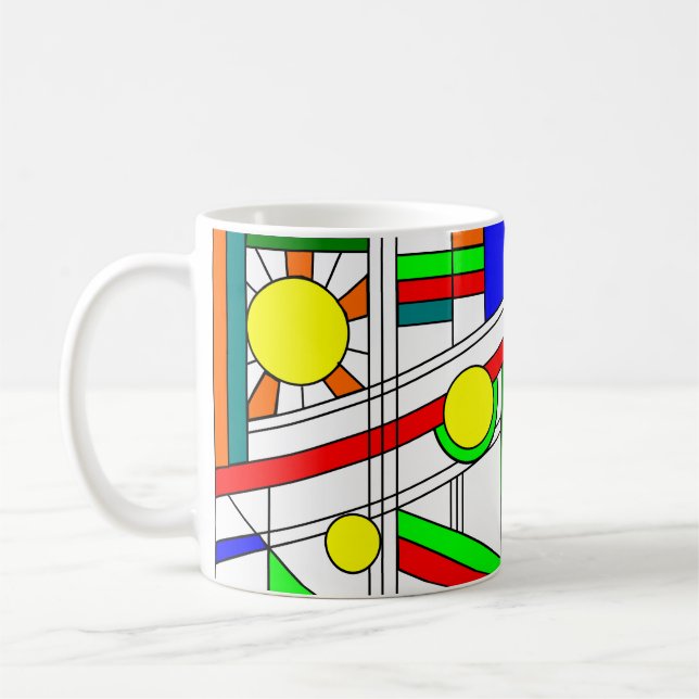 Taza De Café Moderna apariencia de vidrio templado (Izquierda)