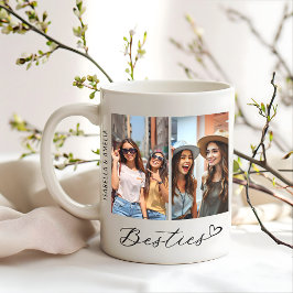 Taza De Café Moderna Bestis Dos Fotos Guión BBF