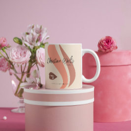 Taza De Café Moderna blanda de pintura y astuta artista de maqu