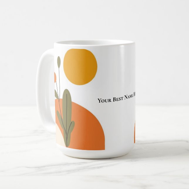Taza de café moderna de mediados de siglo (Anverso izquierdo)