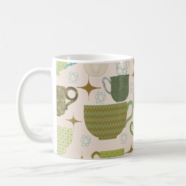 Taza De Café Moderna enseñanza de mediados de siglo (Izquierda)