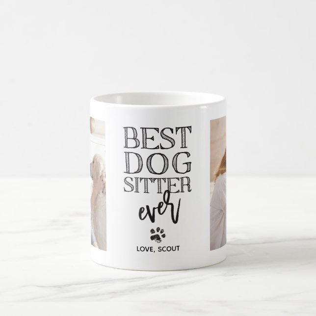 Taza De Café Moderna foto Personalizado mejor sitio para perros (Centro)