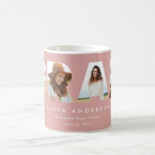 Taza De Café Moderna graduación de fotos multicrosadas geométri
