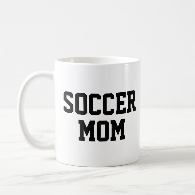 Taza De Café Moderna mamá de fútbol entrenador de moda Mug (Izquierda)