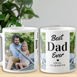 Taza De Café Moderna mejor DAD Personalizado del Día del Padre