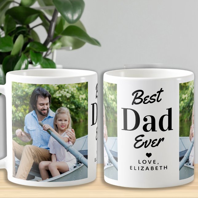 Taza De Café Moderna mejor DAD Personalizado del Día del Padre  (Subido por el creador)