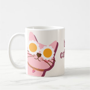 Taza De Café Moderna mejor mamá del gato jamás Mug