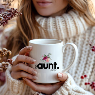 Taza De Café Moderna mejor tía Moda floral