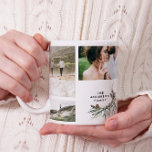 Taza De Café Moderna moda multifoto botánica elegante<br><div class="desc">Moderno minimalista simple familia personalizada multi 9 Navidades de fotos regalo de vacaciones diseño de la bandeja de la decoración del hogar. Diseño minimalista, depurado y elegante. Ideal para mamá, papá, hermana, hermano, esposo, esposa, tía, tío, abuela, abuelo, cumpleaños de abuelo, navidades, aniversario, Día de la Madre, día del padre....</div>