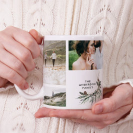 Taza De Café Moderna moda multifoto botánica elegante