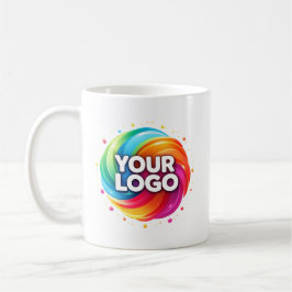 Taza de café moderna personalizada con logotipo de