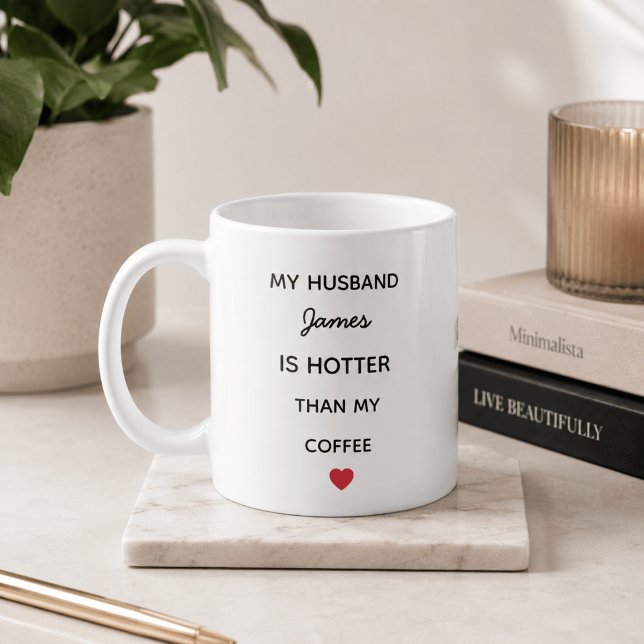 Taza De Café Moderna Personalizada Para Esposo (Subido por el creador)